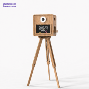 Vintage houten photobooth