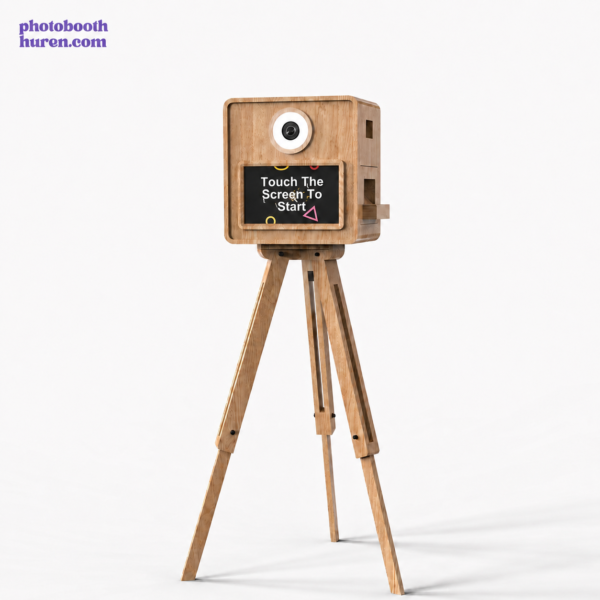 Vintage houten photobooth