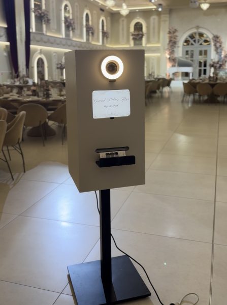 Handgemaakte beige booth