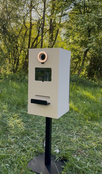 Handgemaakte beige booth