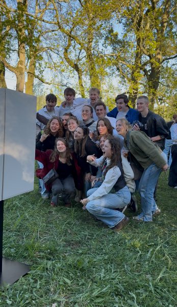 Handgemaakte beige booth