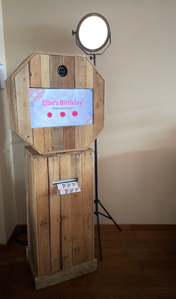 Feestgastenboek fotobooth hout