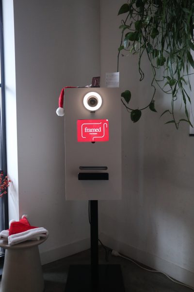 Handgemaakte beige booth